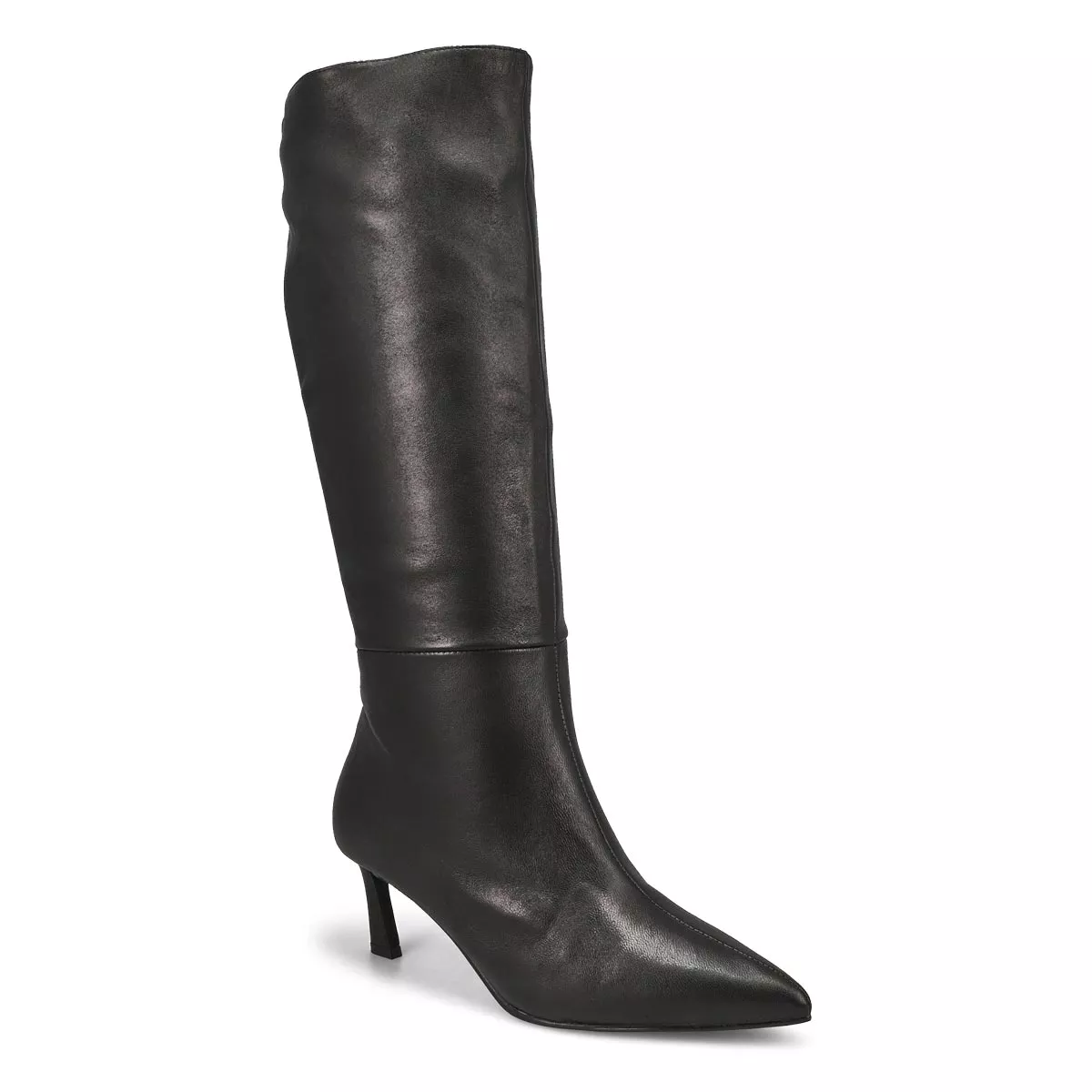 SteveMadden, Women's Lavan Leather Knee High Dress Boot - Black 0128