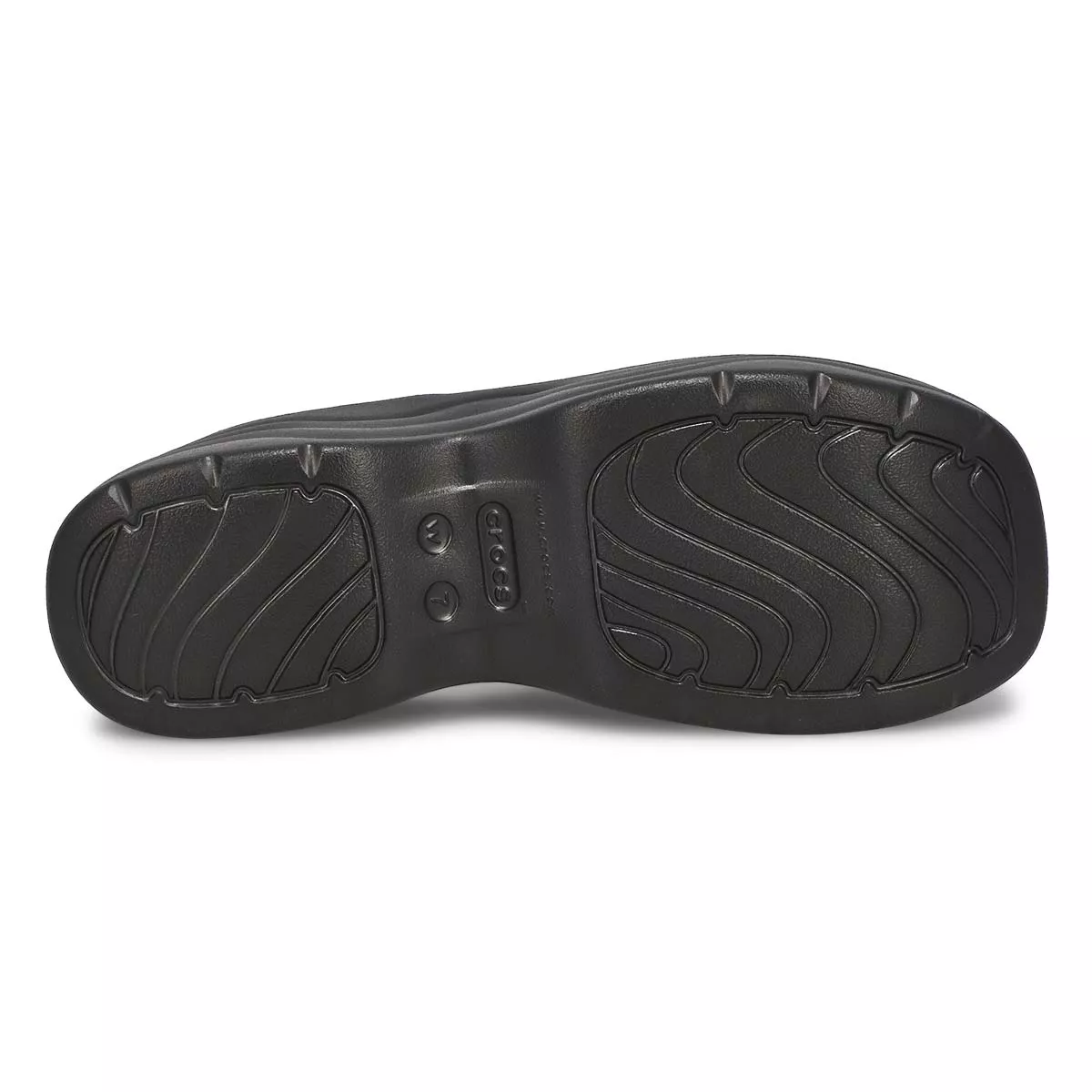 Cheap Crocs, Women's Skyline Platform Slide Sandal - Black 0127