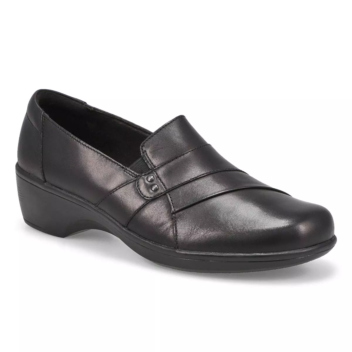 Cheap Clarks, Flâneur habillé May Marigold, noir, femme 0118