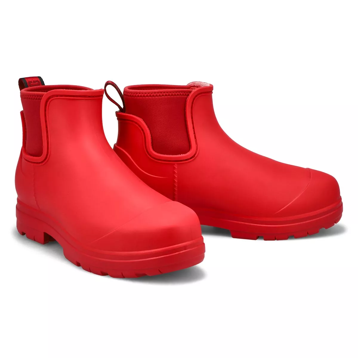 Cheap UGG, Botte de pluie Chelsea DROPLET, rouge samba, femme 0116