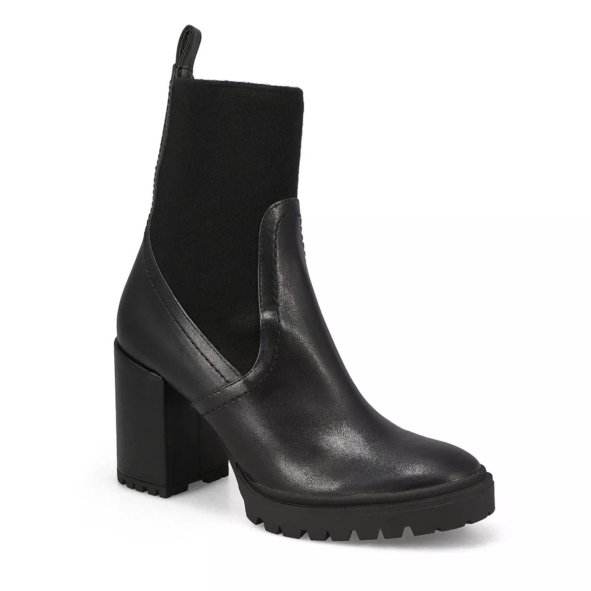 Cheap SteveMadden, Bottine à talon SAHLY, noir, femmes 0128