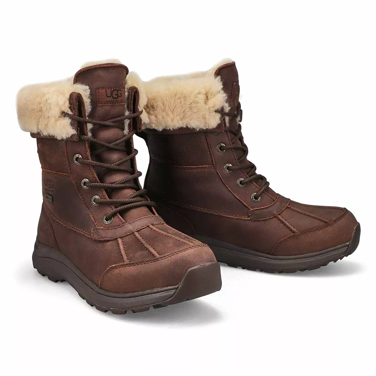 Affordable UGG, Women's Adirondack III Distressed Waterproof Winter Boot - Burnt Cedar 0116