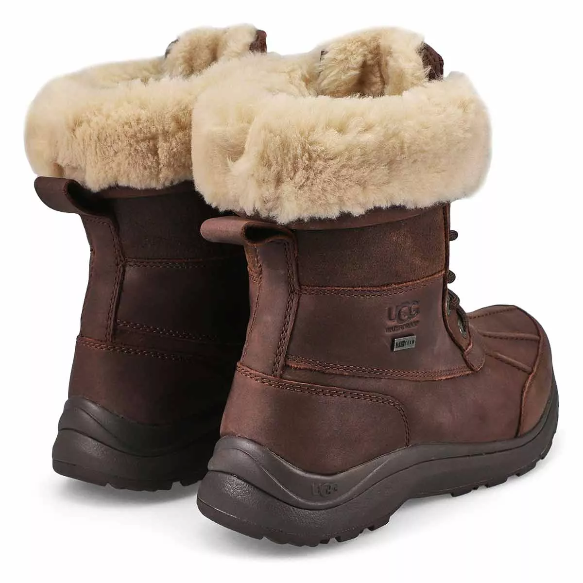 Affordable UGG, Women's Adirondack III Distressed Waterproof Winter Boot - Burnt Cedar 0116