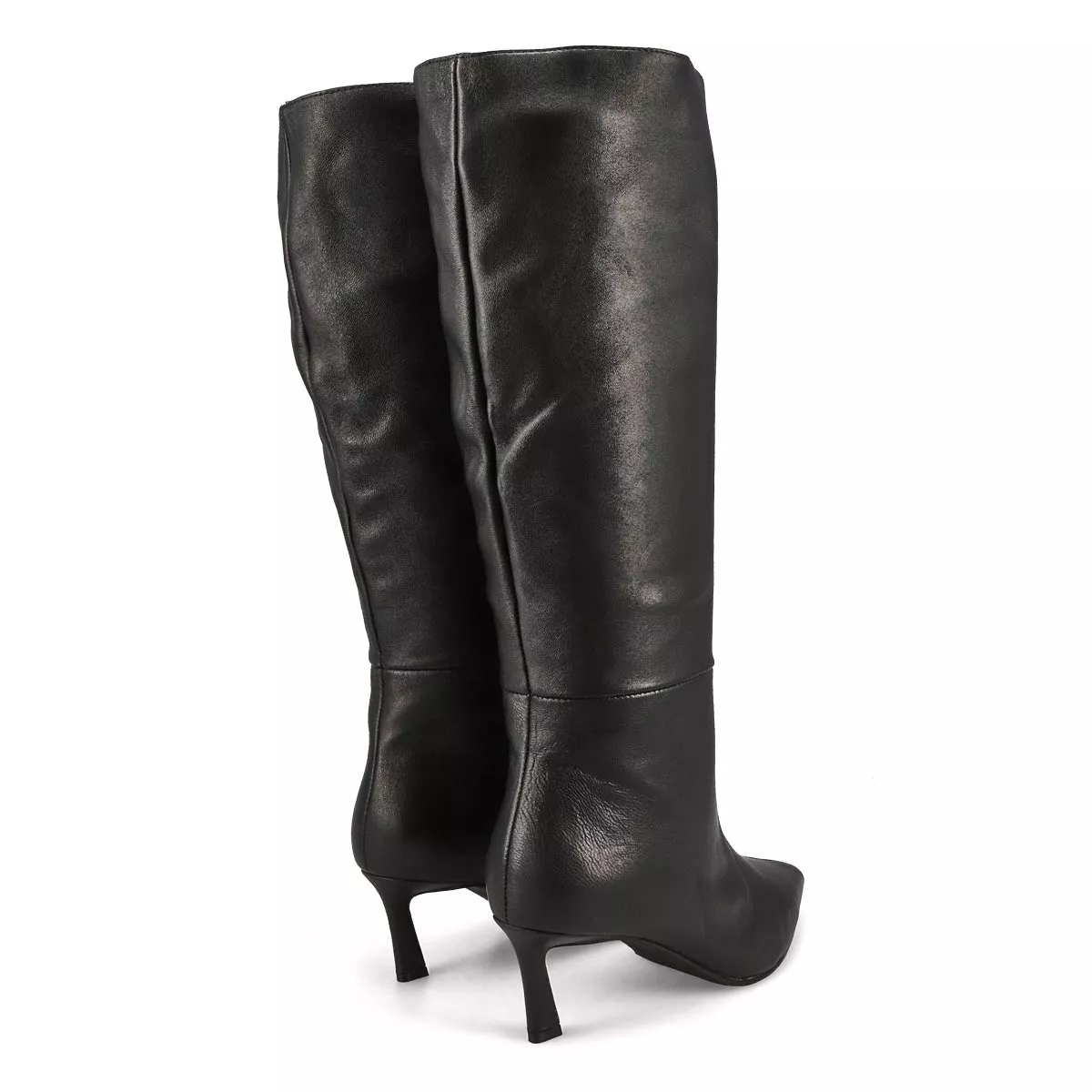 Affordable SteveMadden, Women's Lavan Leather Knee High Dress Boot - Black 0128