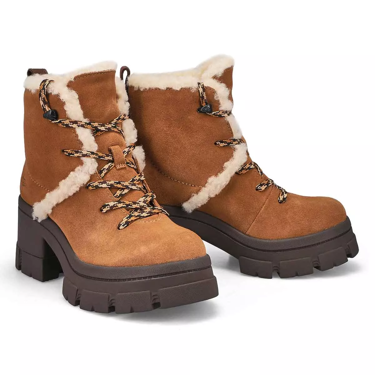 Affordable UGG, Women's Brooklyn Hiker Lace Up Boot - Chestnut 0116