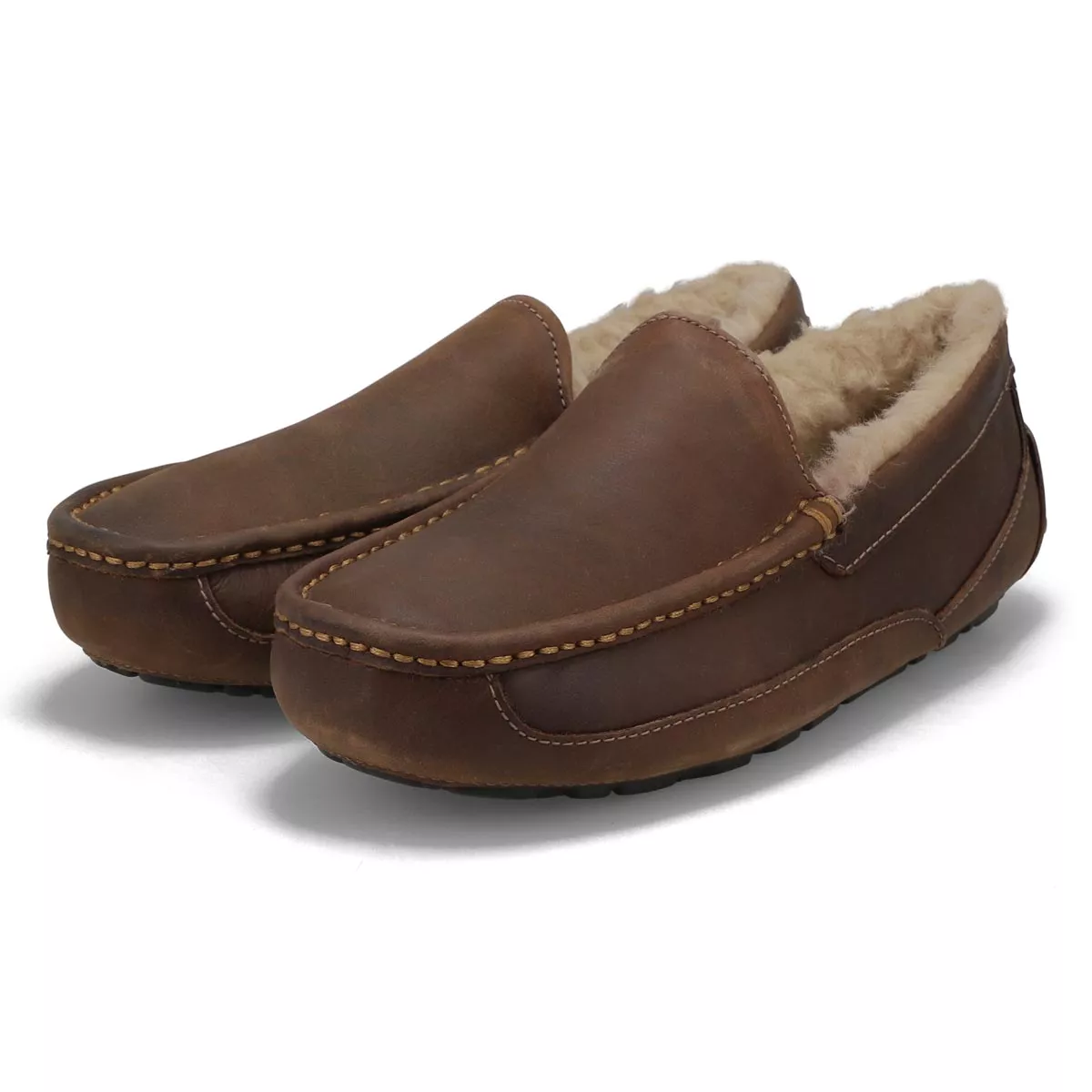 Cheap UGG, Men's ASCOT Sheepskin Slipper - Tan 0116