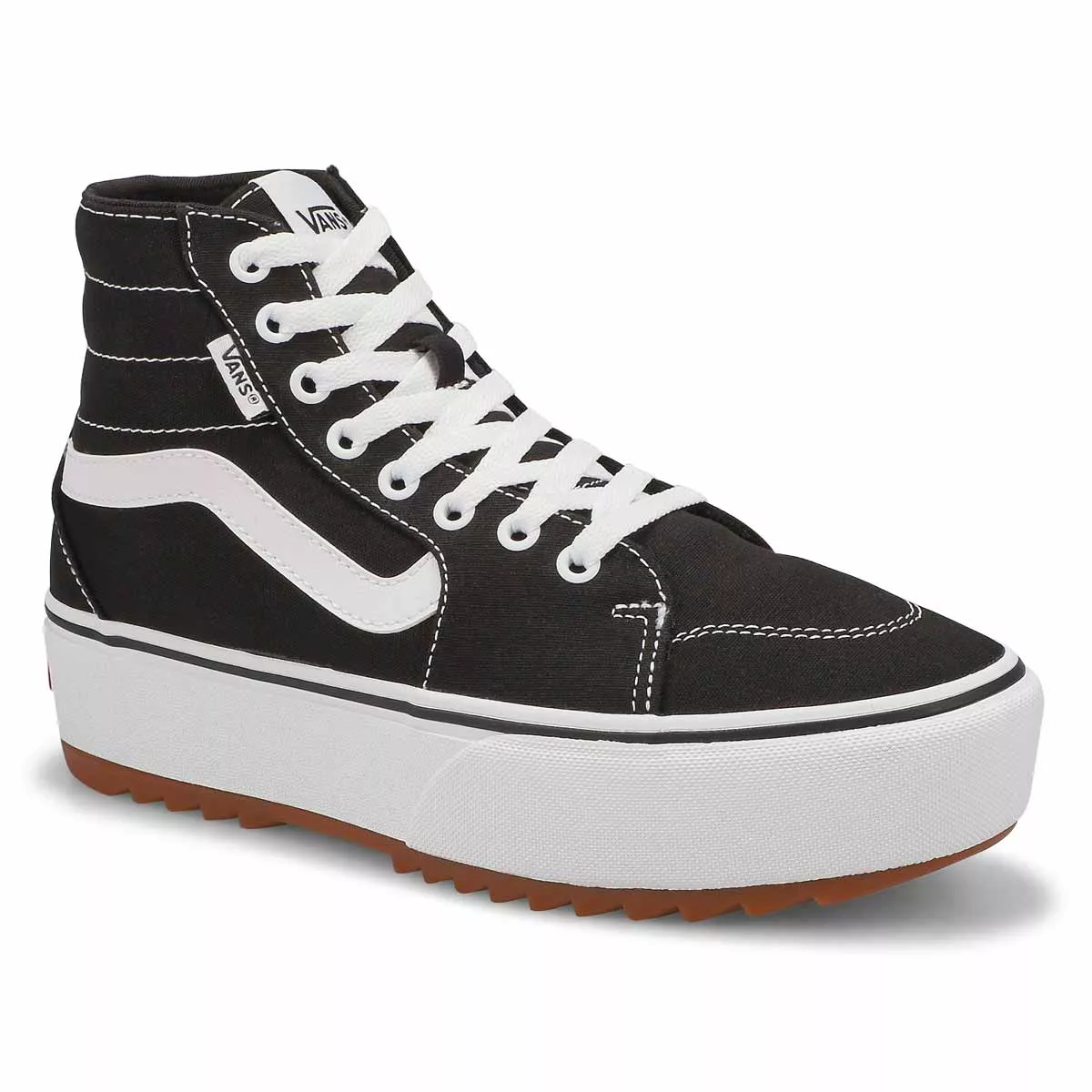 Cheap Vans, Women's Filmore Hi Tapered Platform ST Sneaker - Black 0125