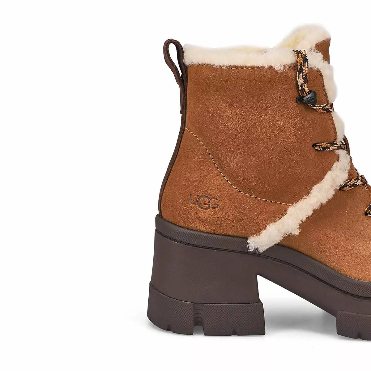 Affordable UGG, Women's Brooklyn Hiker Lace Up Boot - Chestnut 0116