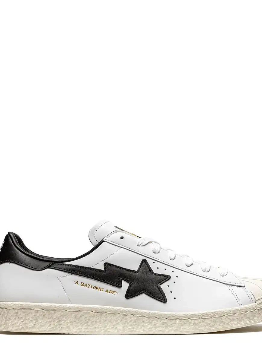 Cheap ''White 80s adidas  Superstar  Bapte x Black'' 0304